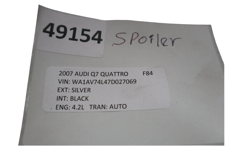 Load image into Gallery viewer, 07-15 Audi Q7 Rear Trunk Tailgate Spoiler w/ Third 3rd Brake Light 4L0827933 OEM