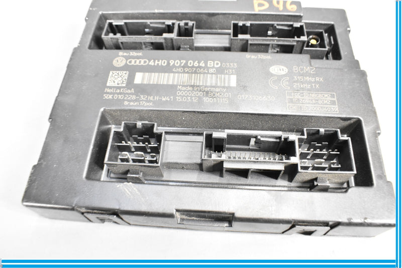 Load image into Gallery viewer, 11-18 Audi A8 Quattro BCM Body Comfort Control Module Unit 4H0907064B Oem