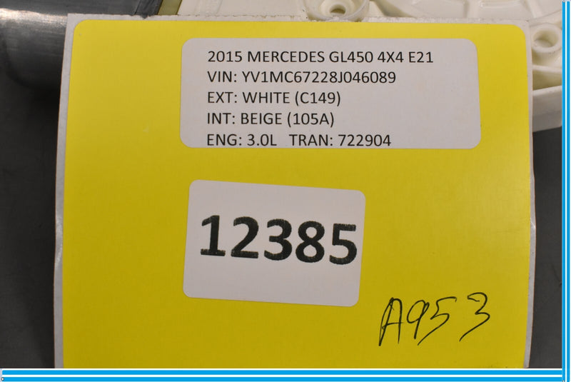 Load image into Gallery viewer, 13-16 Mercedes GL450 X166 Rear Right Side Door Window Regulator Motor Oem