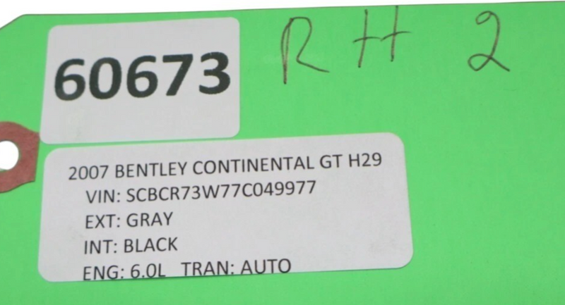 Load image into Gallery viewer, 03-10 Bentley Continental GTC GT Gate Trunk Lock Cover Sill Scuff Panel Oem