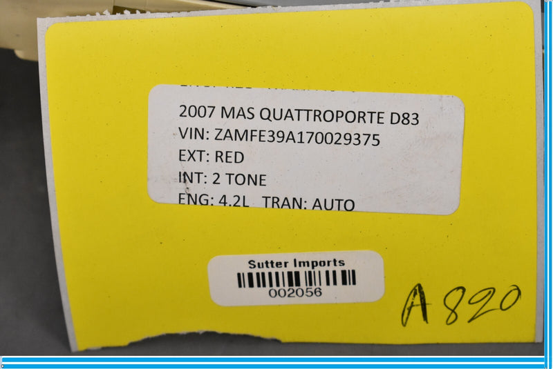 Load image into Gallery viewer, 03-12 Maserati Quattroporte Front Lower Dash Fuse Box Relay Junction Oem