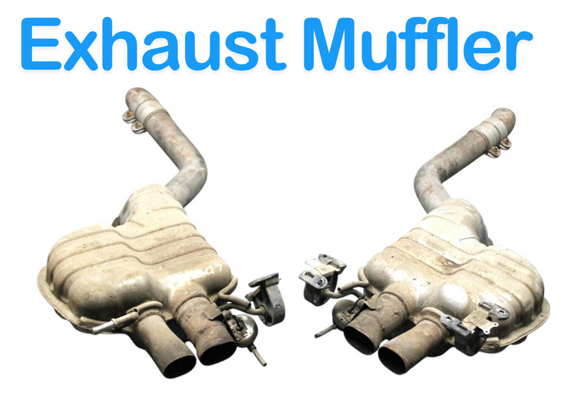 Load image into Gallery viewer, 03-12 Bentley Continental GTC Right & Left Exhaust Muffler Pipe Set Of 2 Oem