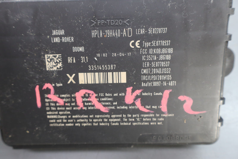 Load image into Gallery viewer, 18-20 Jaguar XF Anti Theft Locking Keyless Entry Module HPLA19H440AD Oem