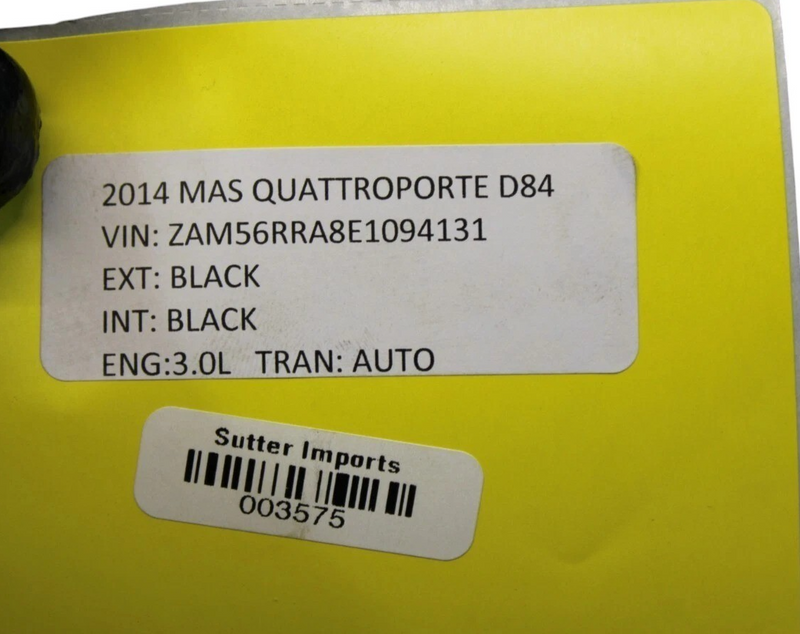 Load image into Gallery viewer, 14-17 Maserati Quattroporte Front Right Side Seat Lower Frame Rail 673000230 Oem