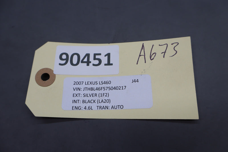 Load image into Gallery viewer, 07-12 Lexus LS460 LS460L Front Left Driver Seat Inner Trim Cover Black Oem