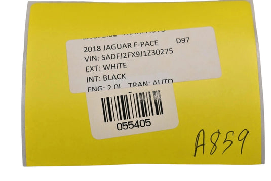 18-21 Jaguar E-Pace Windshield Mounted Lane Keep Assist Camera J9C319H406 OEM