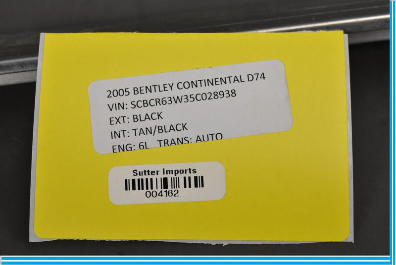 Load image into Gallery viewer, 2005 Bentley Continental Left Side Door Sill Step Plate Cover Oem