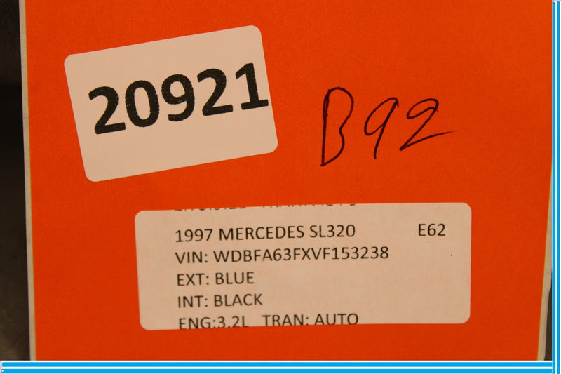Load image into Gallery viewer, 90-02 Mercedes R129 SL500 300SL Left Driver Side Sun Visor Trim Cover Oem
