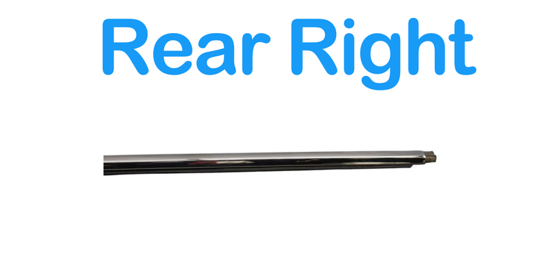 Load image into Gallery viewer, 06-12 Bentley Continental Flying Spur Rear Right Window Chrome Trim Molding Oem