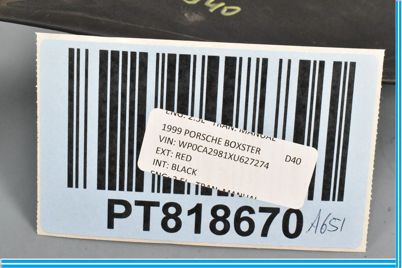 Load image into Gallery viewer, 97-04 Porsche Boxster Left Driver Top Arm Cover Guard 98656144502 Oem