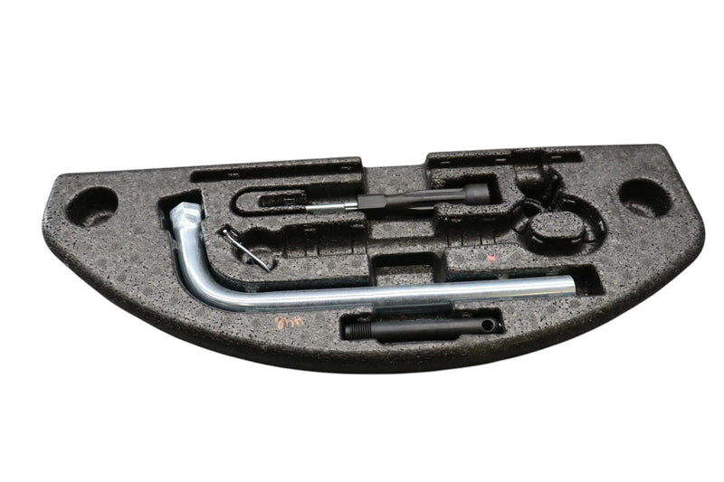 Load image into Gallery viewer, 11-18 Audi A8 A8 Quattro Rear Trunk Spare Wheel Tool Kit Jack Holder Box Oem