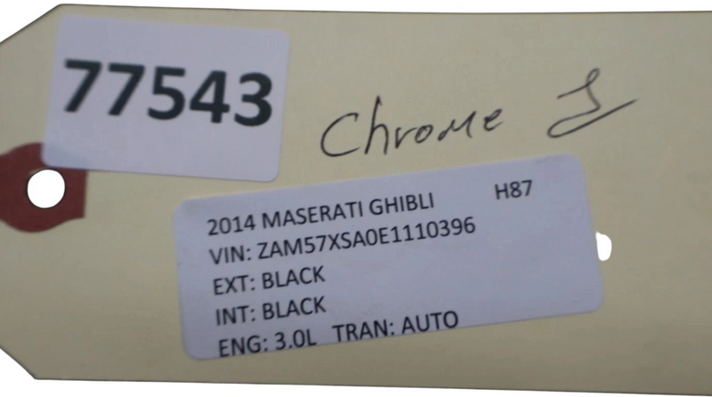 Load image into Gallery viewer, 14-20 Maserati Ghibli Rear Left Driver Side Door Window Belt Molding Trim Oem