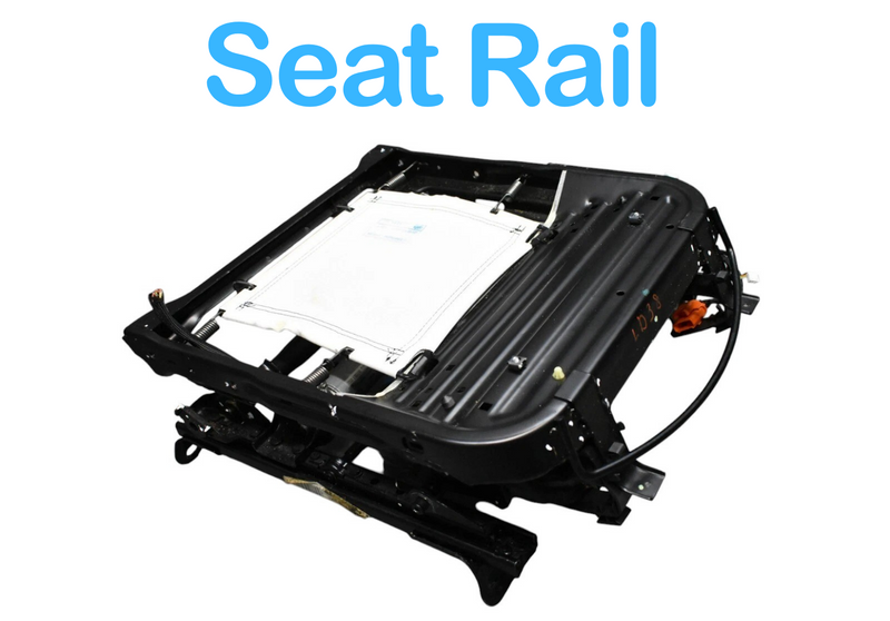 Load image into Gallery viewer, 09-13 Maserati Quattroporte Front Left Lower Bottom Seat Rail Frame Black Oem