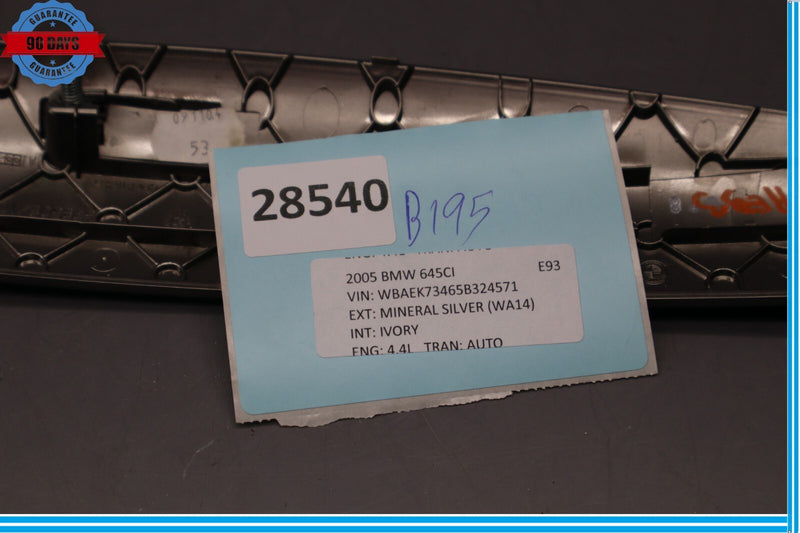 Load image into Gallery viewer, 04-10 BMW 645Ci 650i Front Right Passenger Side Interior Door Molding Trim Oem