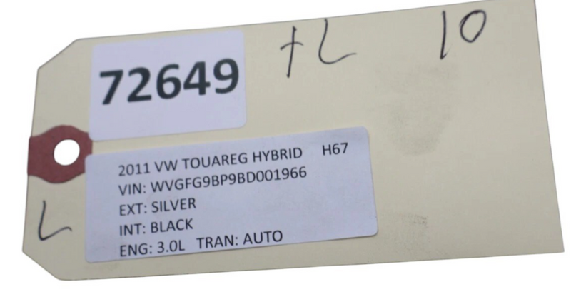 Load image into Gallery viewer, 11-14 Volkswagen Touareg Rear Left Driver Inner Tail Light Lamp 7P6945093C Oem