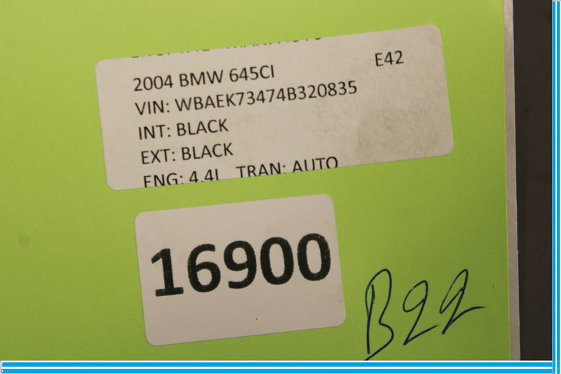 Load image into Gallery viewer, 04-10 BMW 645Ci 650i Front Right Side Seat Headrest Switch Trim Black Oem