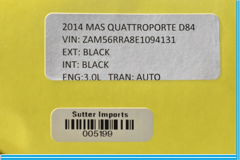 Load image into Gallery viewer, 14-19 Maserati Quattroporte Rear Suspension Subframe Cross Member 670007569 OEM
