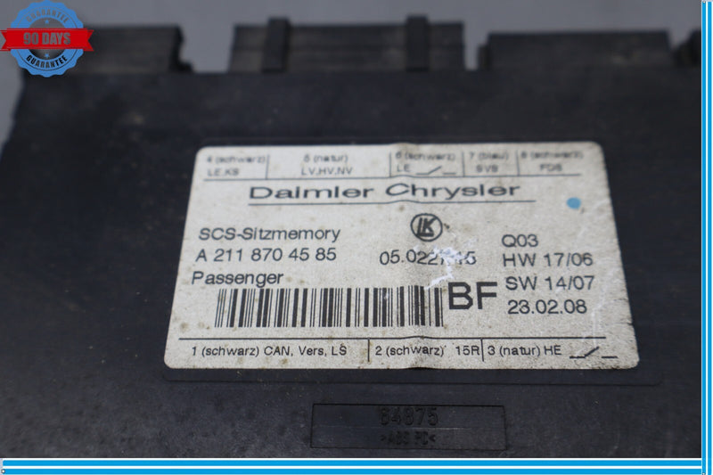 Load image into Gallery viewer, 06-12 Mercedes X164 GL550 GL450 Front Right Passenger Seat Control Module Oem