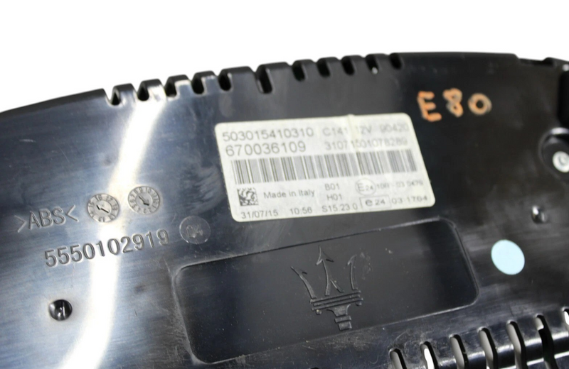 Load image into Gallery viewer, 14-17 Maserati Ghibli Speedometer Instrument Cluster Gauge Black 670036109 Oem