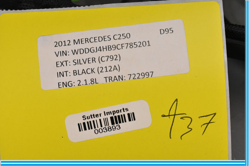 Load image into Gallery viewer, 12-14 Mercedes W204 C250 Right Passenger Side B-Pillar Trim Cover Beige Oem