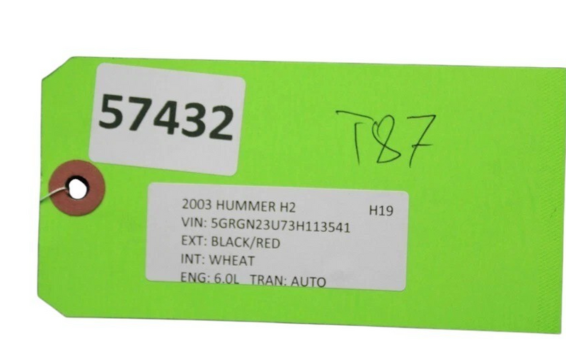 Load image into Gallery viewer, 03-09 Hummer H2 Rear Right Side Lower Back Seat Folding Carpet Trim Panel Oem