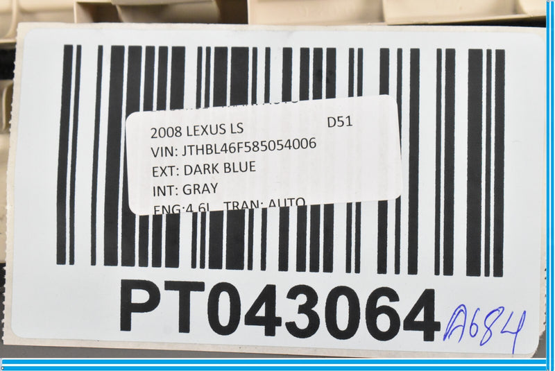 Load image into Gallery viewer, 07-12 Lexus LS460 Rear Left Driver Side Door Scuff Panel Trim 6791850121 Oem