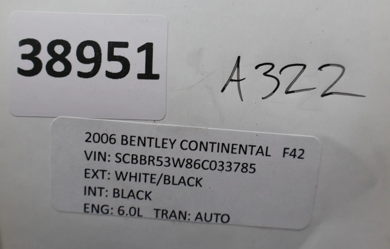 Load image into Gallery viewer, 06-13 Bentley Continental Flying Spur Rear Center Middle Seat Belt Black OEM