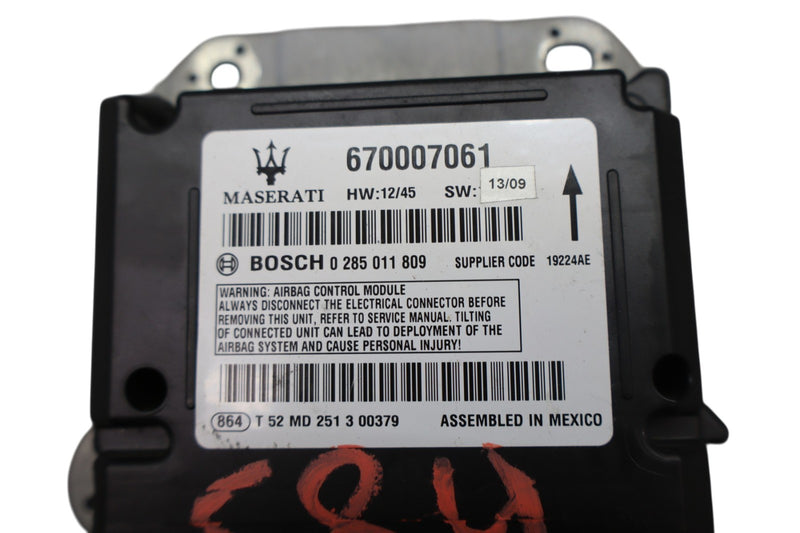 Load image into Gallery viewer, 14-17 Maserati Ghibli Front SRS Restraint Control Module Unit 670007061 Oem