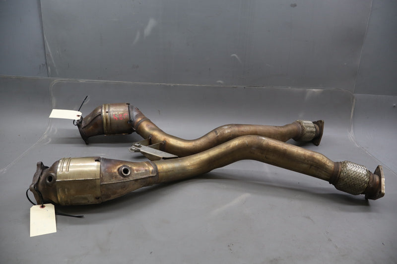 Load image into Gallery viewer, 03-13 Bentley Continental GTC Exhaust Downpipe Left & Right Side Set OEM