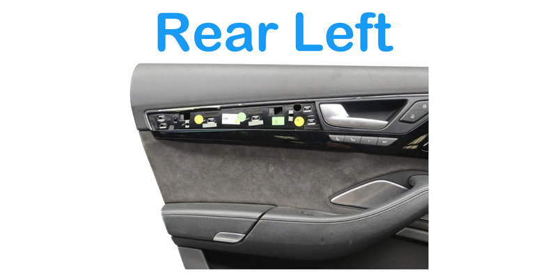 Load image into Gallery viewer, 11-18 Audi A8 A8L Quattro Rear Left Driver Side Interior Door Panel Trim Oem