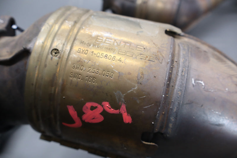 Load image into Gallery viewer, 03-13 Bentley Continental GTC Exhaust Downpipe Left & Right Side Set OEM