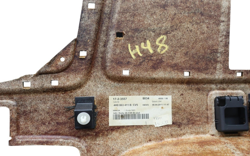 Load image into Gallery viewer, 11-18 Audi A8 Quattro Rear Deck Shelf Package Trim Cover Panel 4H0863411B Oem