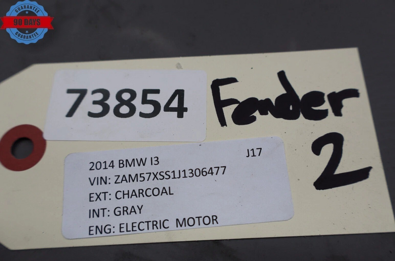 Load image into Gallery viewer, 14-21 BMW I01 i3 Rear Right Passenger Side Quarter Panel Shell 51137375164 Oem