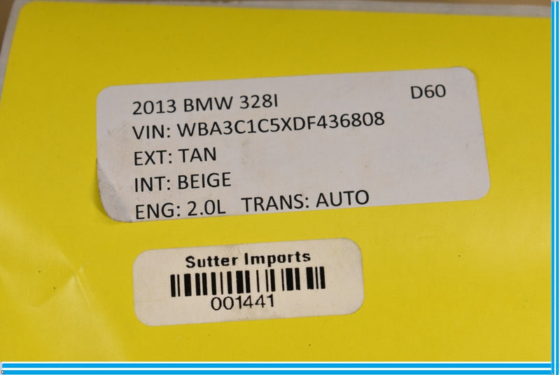 Load image into Gallery viewer, 12-18 BMW 320i 328i F30 Front Left Driver Side Seat Back Cover Panel Trim Oem