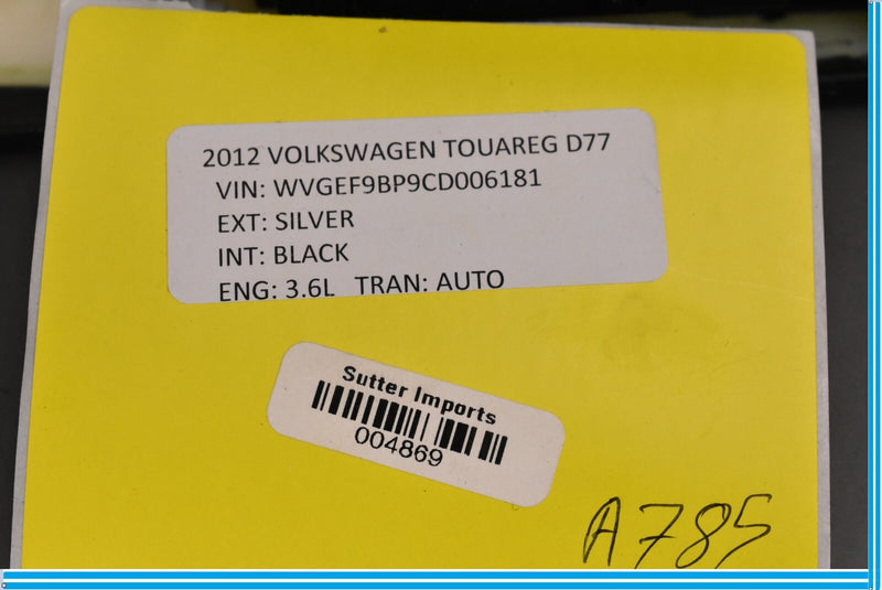 Load image into Gallery viewer, 11-18 Volkswagen VW Touareg Rear Right Passenger Door Armrest Switch Trim Oem
