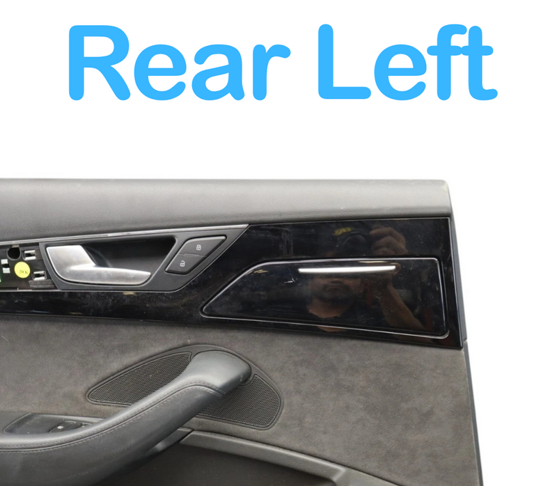 Load image into Gallery viewer, 11-18 Audi A8 A8L Quattro Rear Left Driver Side Interior Door Panel Trim Oem