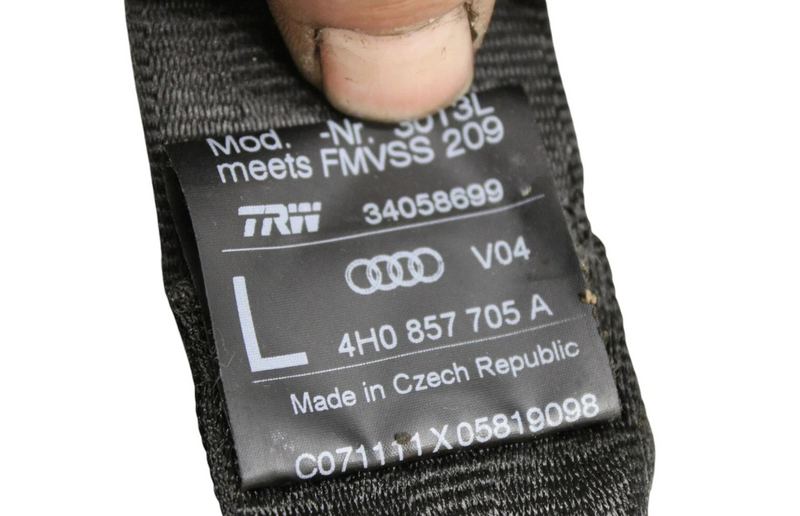 Load image into Gallery viewer, 11-18 Audi S8 A8 Quattro Front Left Side Seat Seatbelt Retractor 4H0857705A Oem