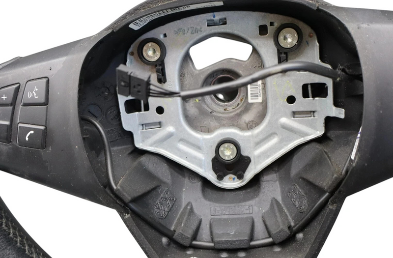 Load image into Gallery viewer, 07-13 BMW X5 E70 3 Spoke Steering Wheel W/ Button Leather Black 32306780544Oem