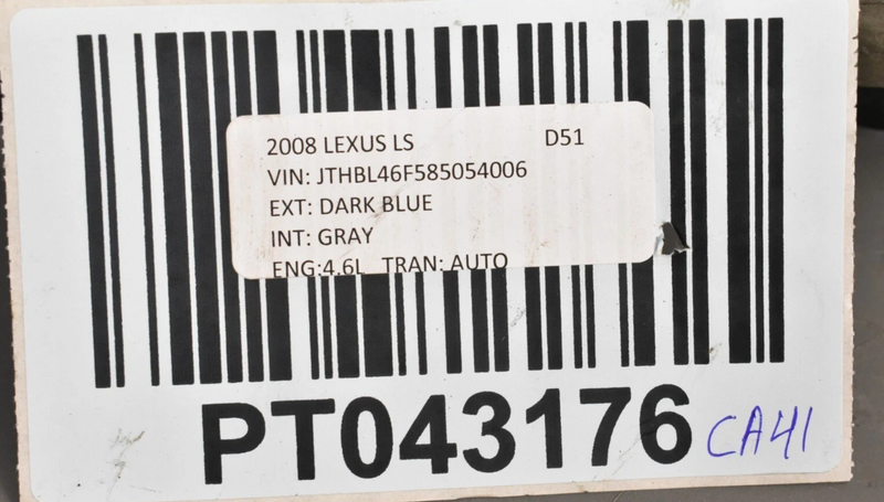 Load image into Gallery viewer, 07-17 Lexus LS460 LS600hL Front Right Passenger Upper Control Arm 4861059085 Oem