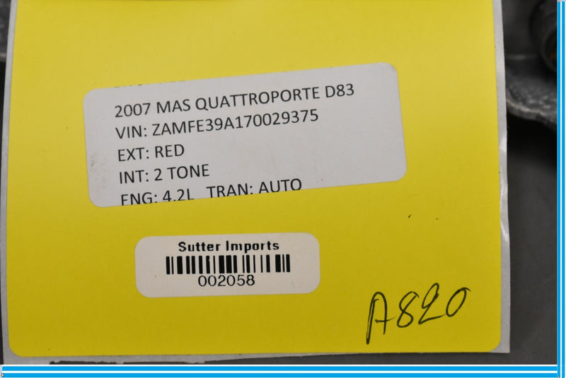 Load image into Gallery viewer, 05-08 Maserati Quattroporte M139 Rear Left Side Exterior Door Lock Handle Oem