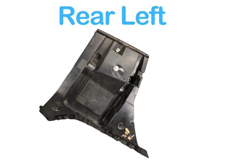 Load image into Gallery viewer, 12-18 BMW 320i 328i F30 Rear Bumper Left Side Mount Support Bracket Black OEM