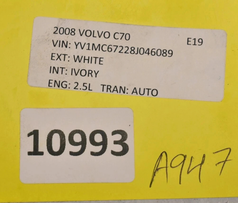 Load image into Gallery viewer, 06-13 Volvo C70 Right Passenger Side Hydraulic Roof Ram 1385268 Oem