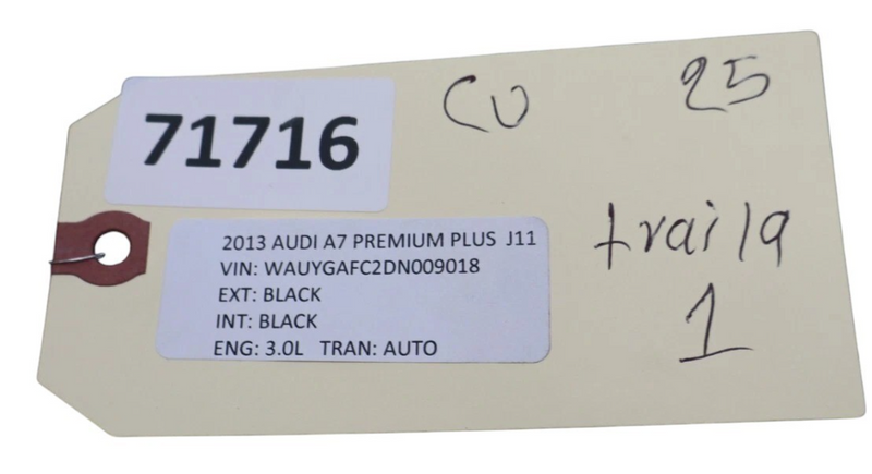 Load image into Gallery viewer, 12-18 Audi A7 Quattro S7 Rear Left 2nd Row Upper Top Seat Cushion Black Oem