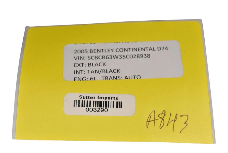 Load image into Gallery viewer, 04-12 Bentley Continental Rear Right Passenger Side Door Window Molding Trim Oem