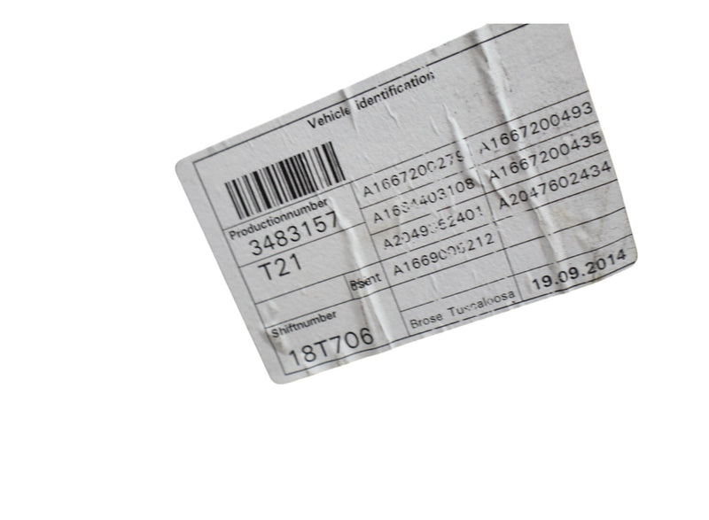 Load image into Gallery viewer, 12-19 Mercedes X166 GL450 GL550 Front Right Door Window Regulator Panel Oem