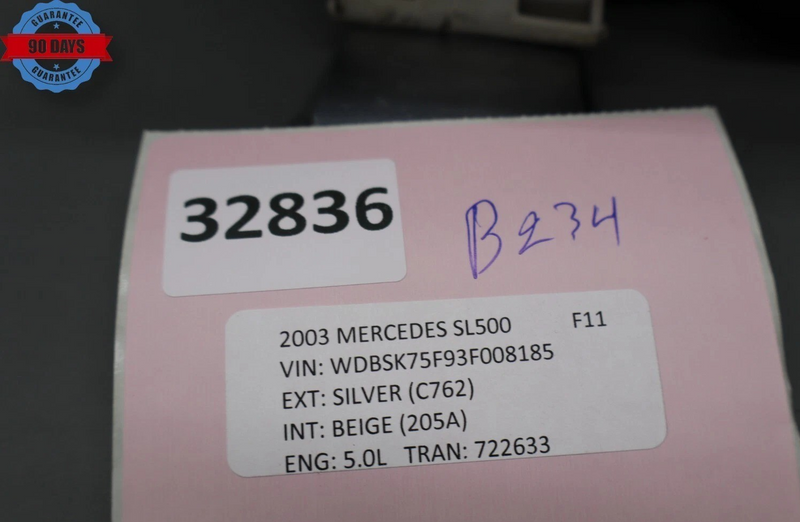 Load image into Gallery viewer, 03-08 Mercedes SL600 SL500 Rear Left Seat Belt Luggage Retractor W/Speaker Oem
