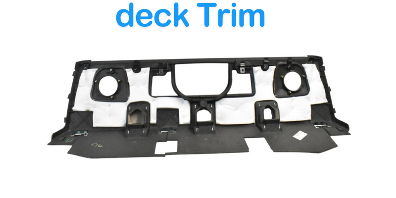 Load image into Gallery viewer, 14-20 Maserati Quattroporte M156 Rear window deck lid speaker cover trim OEM