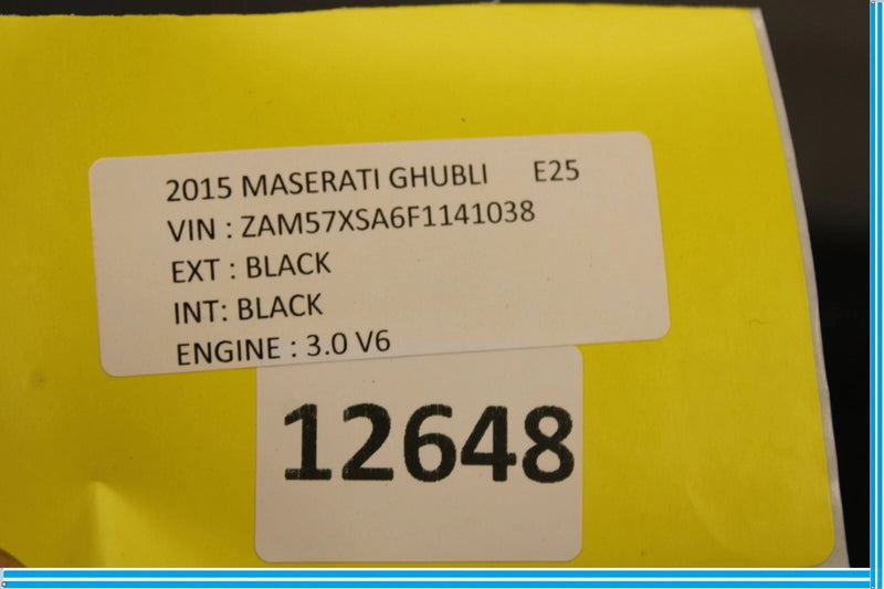Load image into Gallery viewer, 14-17 Maserati Ghibli Front Left Driver Side Seat Back Plate Cover Panel OEM