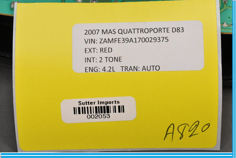 Load image into Gallery viewer, 03-12 Maserati Quattroporte M139 Interior Upper Dome Light Reading Lamp Oem