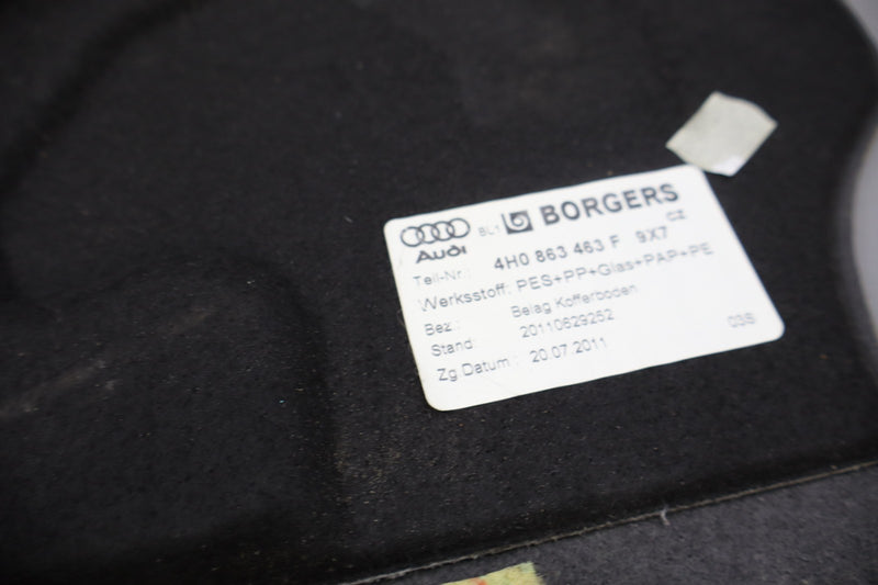 Load image into Gallery viewer, 12-14 Audi A8 A8L Quattro Trunk Luggage Spare Tire Floor Cargo Trim Cover Oem